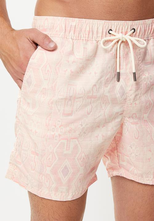 Cotton On - Kahuna short - faded pink vintage tribal