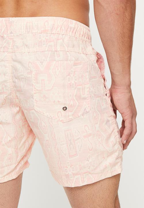 Cotton On - Kahuna short - faded pink vintage tribal