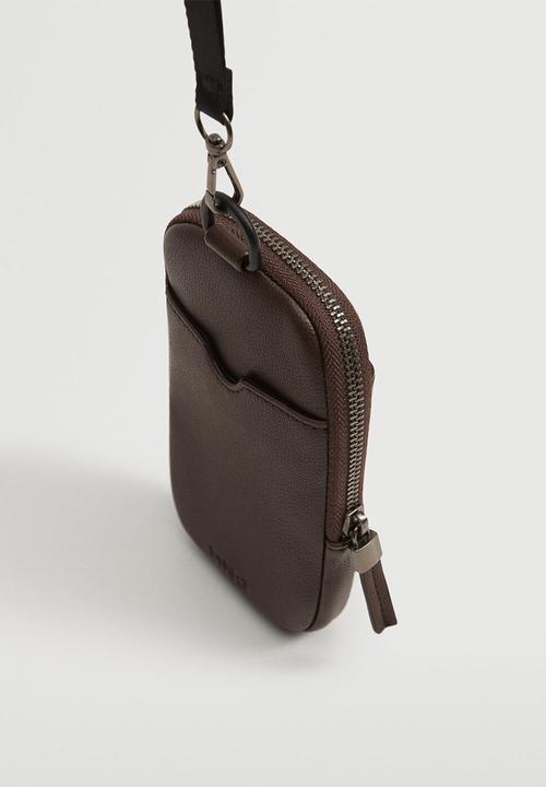 MANGO - Card holder phone case - brown