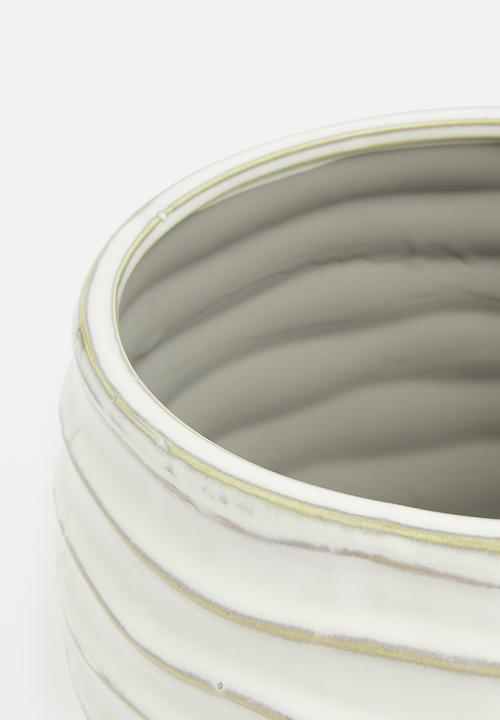 H&S - Contour reactive glaze pot - cream
