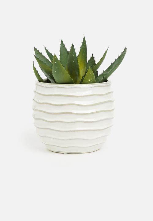 H&S - Contour reactive glaze pot - cream