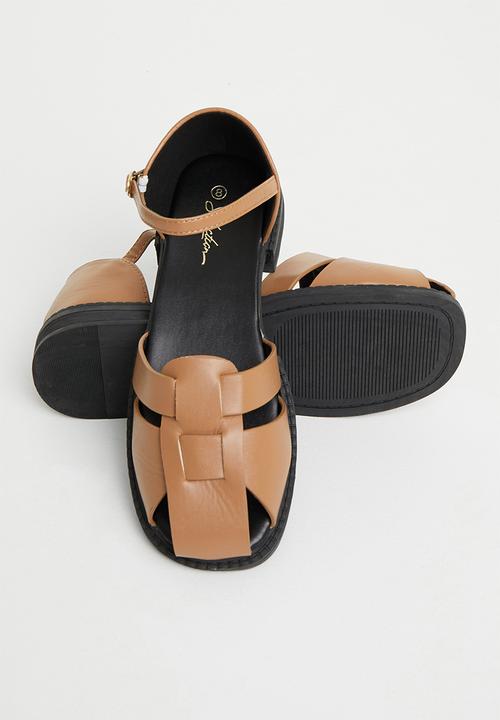 Seduction - Interwoven fisherman shoe - camel