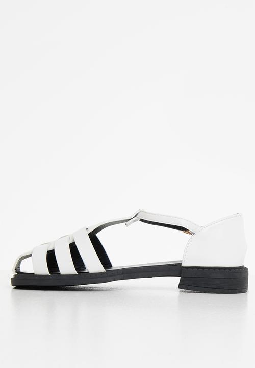 Seduction - Woven fisherman shoe - white