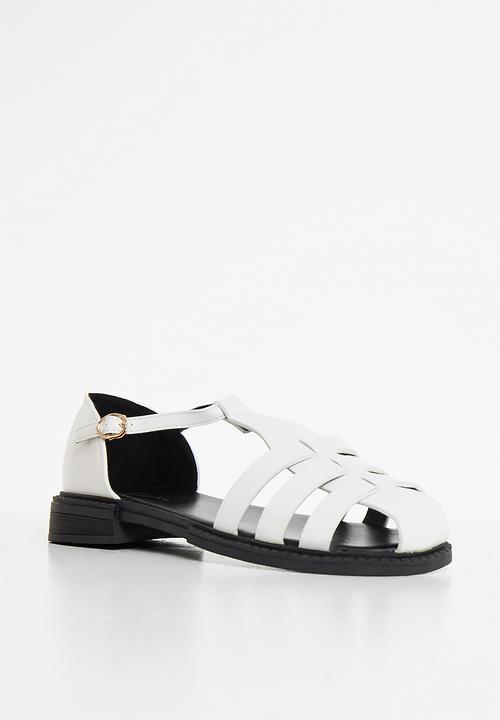 Seduction - Woven fisherman shoe - white