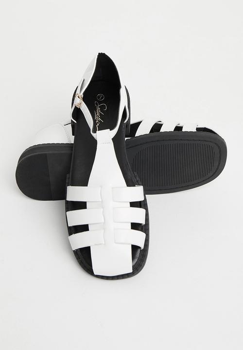 Seduction - Woven fisherman shoe - white