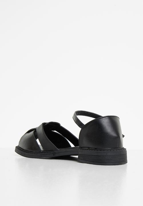 Seduction - Interwoven fisherman shoe - black