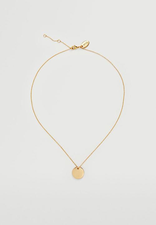 MANGO - Gemini horoscope necklace - gold