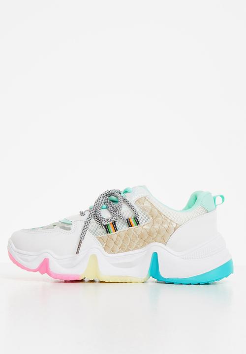 Tom Tom - Chunky dad sneaker - white multi