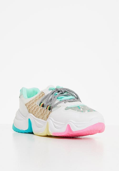 Tom Tom - Chunky dad sneaker - white multi