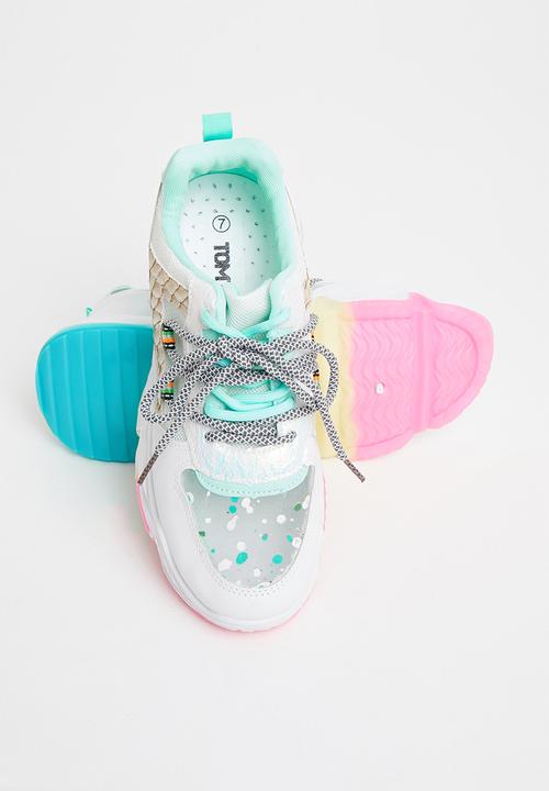 Tom Tom - Chunky dad sneaker - white multi