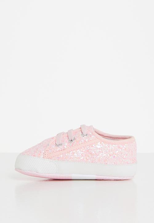 SUPERGA - 4006 glitter infants lace up - pink