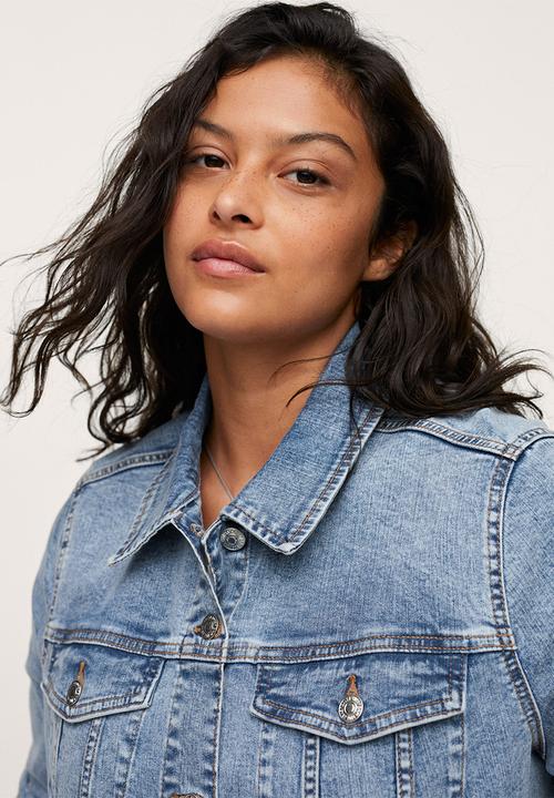 MANGO - Plus jacket vicky - open blue