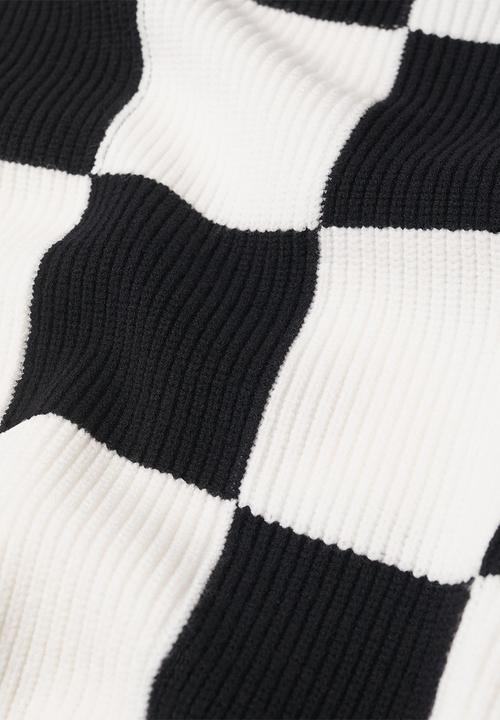 MANGO - Sweater chess - black