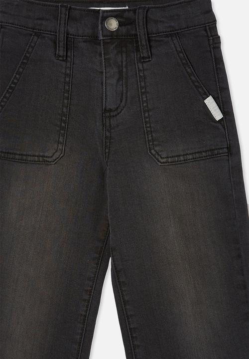 Cotton On - Arkie wide leg jean - black
