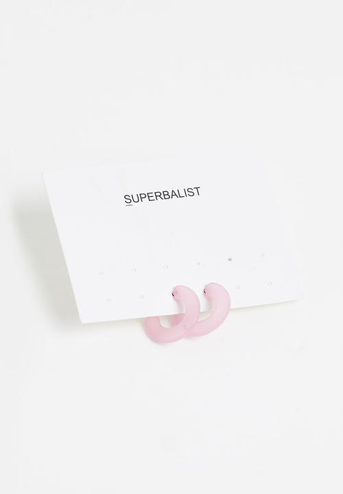 Superbalist - Grace hoop earrings - purple