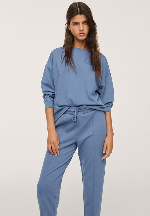 MANGO - Trousers amelie - medium blue