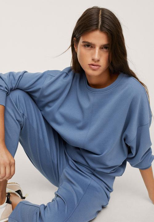 MANGO - Trousers amelie - medium blue