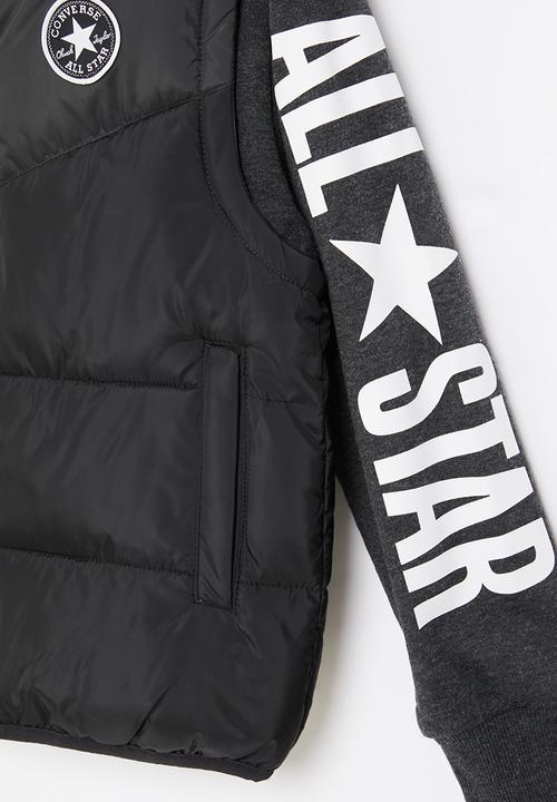 Converse - Cnvb allstar 2fer puff vest jk  - black