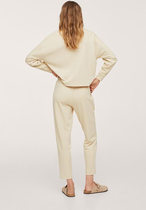 MANGO - Trousers amelie - light beige