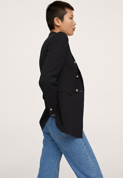 MANGO - Blazer olivia - black