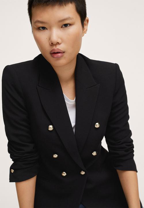 MANGO - Blazer olivia - black