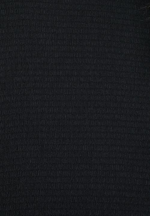 edit - Mandarin boxy soft shirt - black