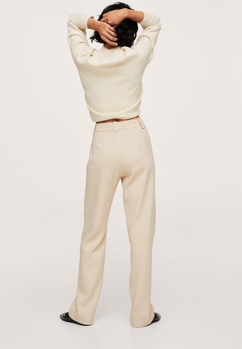 MANGO - Trousers larios - light beige