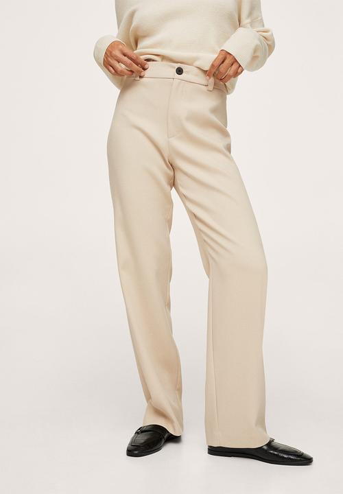 MANGO - Trousers larios - light beige
