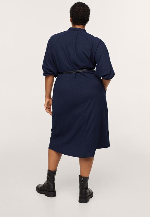 MANGO - Plus dress brownie - navy