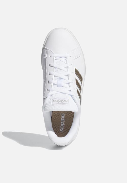 adidas Originals - Grand court base - ftwwht/plamet/ftwwht