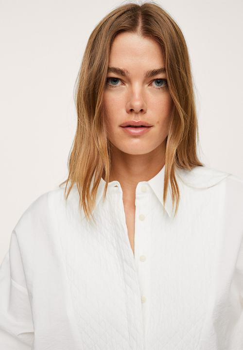MANGO - Blouse solemne - natural