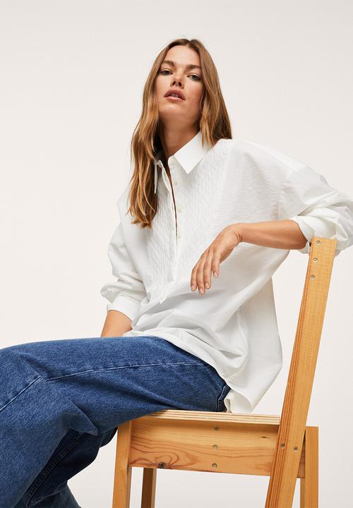 MANGO - Blouse solemne - natural