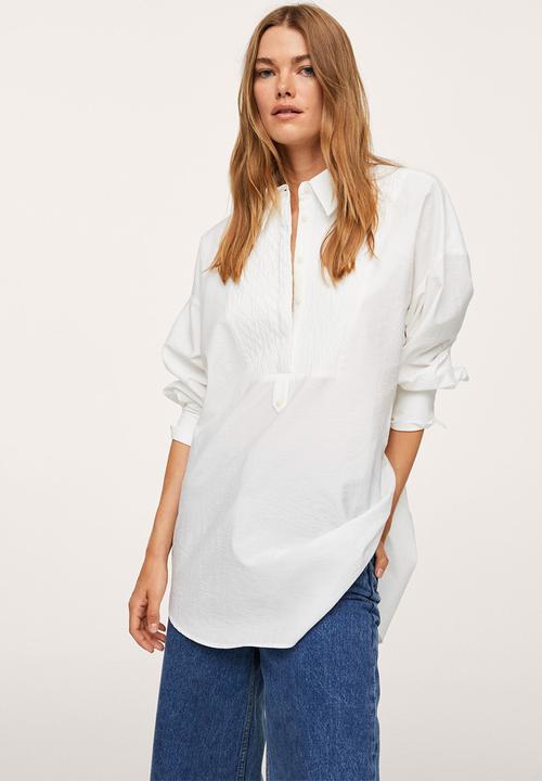 MANGO - Blouse solemne - natural