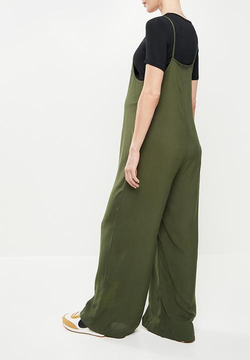 Superbalist - Maternity wide leg jumpsuit - khaki