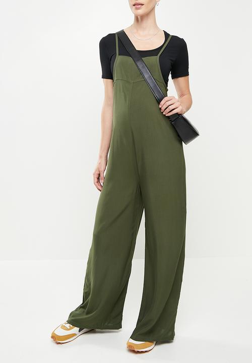 Superbalist - Maternity wide leg jumpsuit - khaki