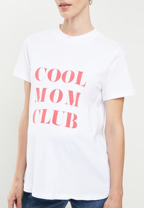 Superbalist - Maternity printed crew neck tee - white