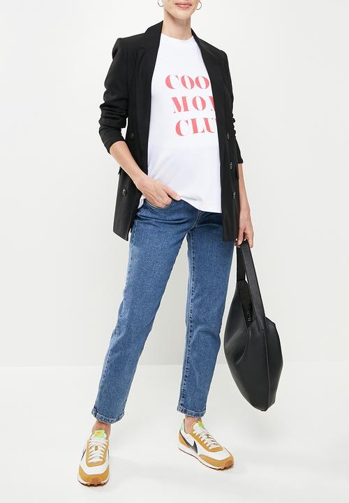 Superbalist - Maternity printed crew neck tee - white