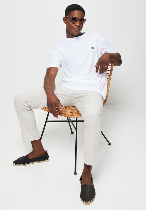 Lark & Crosse - 5-pack leo organic crew neck tee w/ chest embroidery - multi