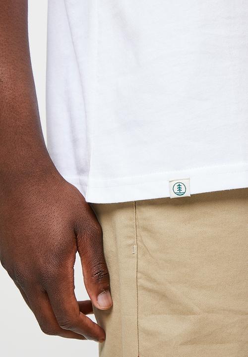 Lark & Crosse - 2-pack leo organic crew neck tee w/ chest embroidery - white