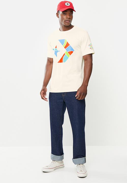 Converse - Peace and unity tee - cream