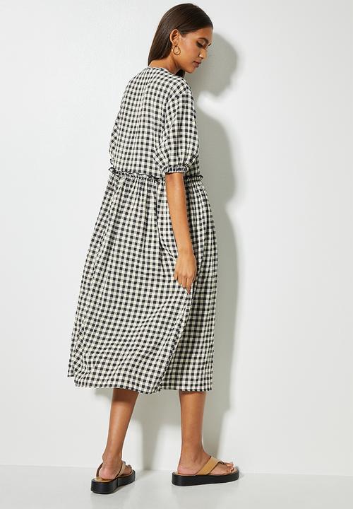 Superbalist - Babydoll dress - black & white gingham