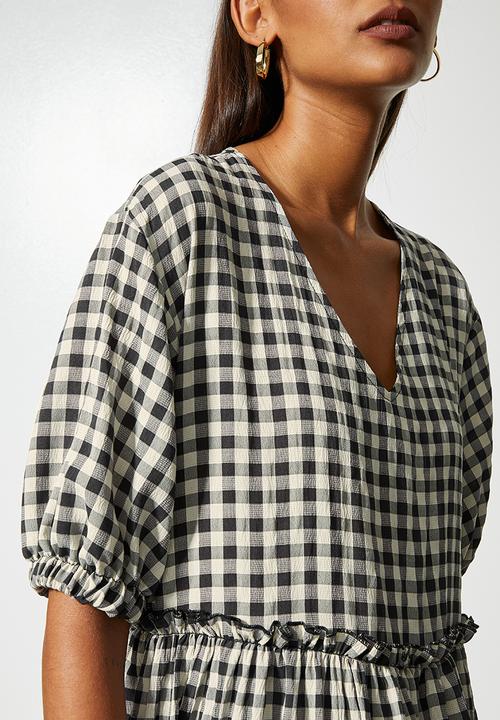 Superbalist - Babydoll dress - black & white gingham