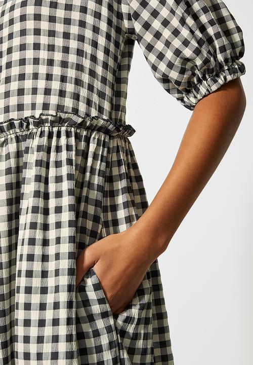 Superbalist - Babydoll dress - black & white gingham