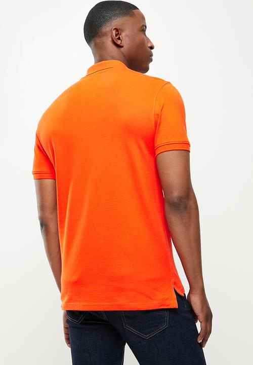POLO - Carter pique short sleeve golfer - orange