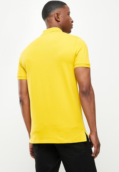 POLO - Carter pique short sleeve golfer - mustard