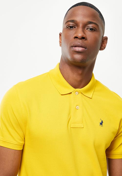 POLO - Carter pique short sleeve golfer - mustard