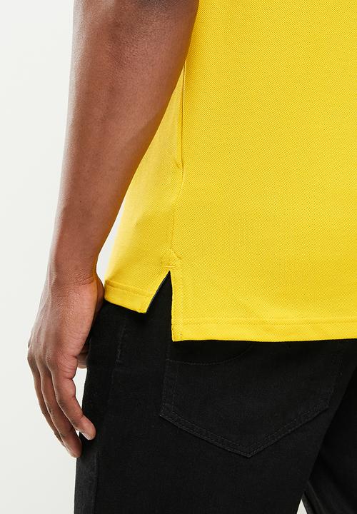 POLO - Carter pique short sleeve golfer - mustard