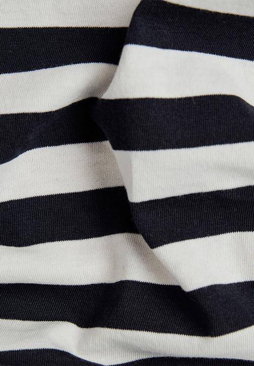 G-STAR - Eyben slim v short sleeve top - milk/salute