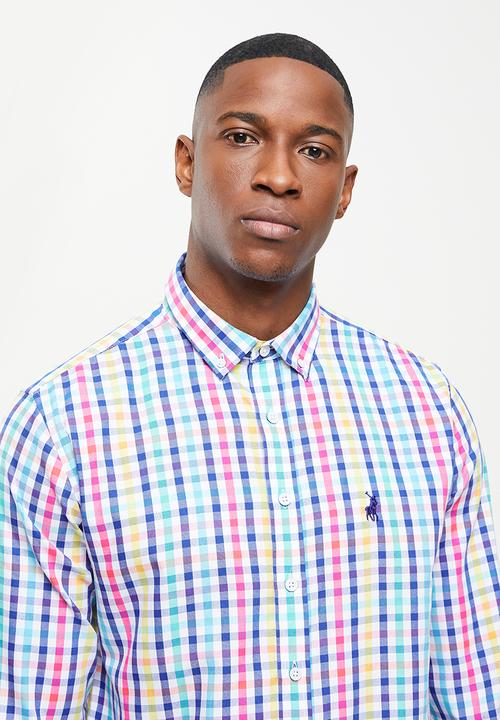 POLO - Kasim gingham ls shirt - navy