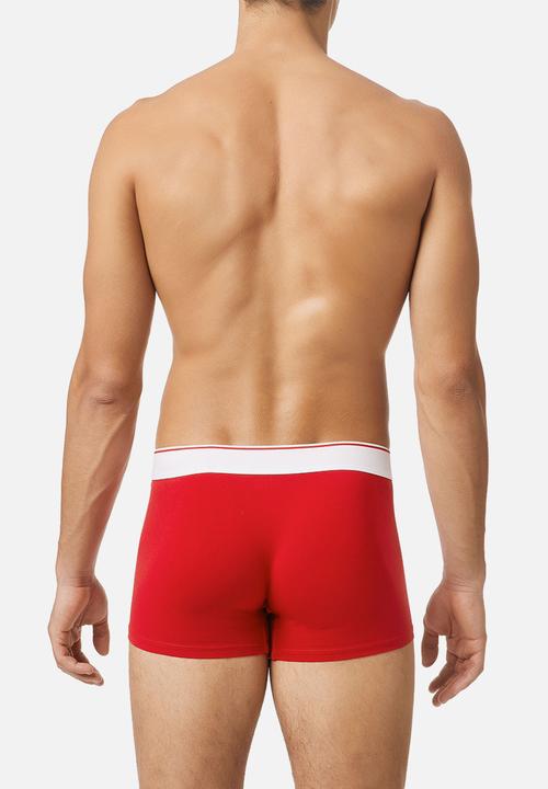 Diesel  - Umbx-damien two pack boxer briefs - navy/red